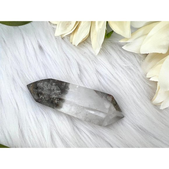 Garden Quartz Double Terminated Point - 3.4" Lodolite in Quartz DT - UNIQUE Gard - Picture 3 of 10